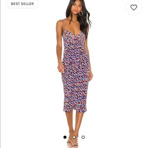 X REVOLVE Gemma Dress in Blue Mutli